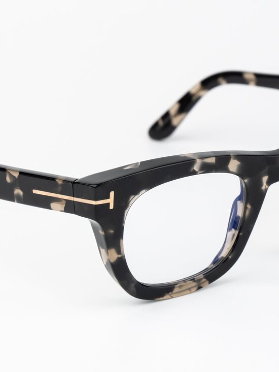 Tom Ford Women Eyeglasses Black Havana Square FT5872-B 005 NEW AUTHENTIC main image 4